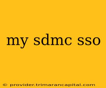 my sdmc sso